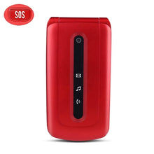 Load image into Gallery viewer, Flip Mobile Phone for Seniors with SOS Big Button on The Back, SIM-Free Dual SIM Dual Standby Quick Dial Key Easy-to-use Phones