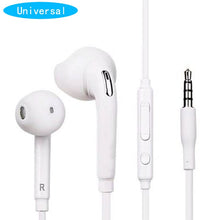 Load image into Gallery viewer, White Wired Headset In-ear Earphone with Mic for Samsung Galaxy S6 3.5mm Jack Headphone for Mobile Phone