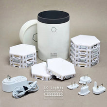 Load image into Gallery viewer, New Touch Sensitive Colorful Modular Quantum Lamp LED Night Light Hexagon Light Magnetic Assembly Wall Lamps Quantum Lights