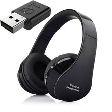 Load image into Gallery viewer, Bluetooth TV Headset, HiFi bluetooth Headphone Deep Bass Wireless TV Headphone with Transmitter Stick For TV Computer Phone
