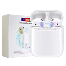 Load image into Gallery viewer, Original i18 TWS Wireless Earphones Bluetooth 5.0 Touch Control Sport Headphone for Iphone Android PK i7s i10 i12 i13 i20 TWS
