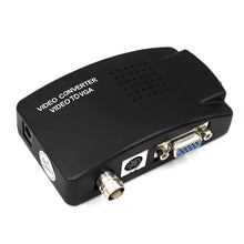 Load image into Gallery viewer, BNC to VGA Converter Composite SVIDEO to VGA Video Converter VGA Out Adapter Digital Switch Box Box For PC MACTV Camera DVD DVR