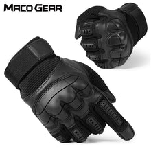 Load image into Gallery viewer, Touch Screen Tactical Gloves PU Leather Army Military Combat Airsoft Sports Cycling Paintball Hunting Full Finger Glove Men