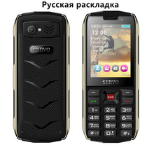 Load image into Gallery viewer, SERVO H8 Mobile Phone 2.8inch 4 SIM card 4 standby Bluetooth Flashlight GPRS 3000mAh Power Bank Phone Russian Language keyboard
