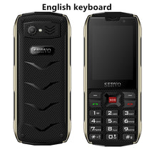 Load image into Gallery viewer, SERVO H8 Mobile Phone 2.8inch 4 SIM card 4 standby Bluetooth Flashlight GPRS 3000mAh Power Bank Phone Russian Language keyboard
