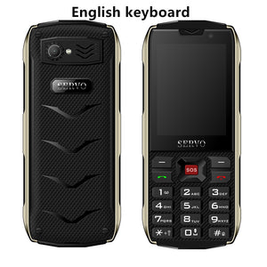 SERVO H8 Mobile Phone 2.8inch 4 SIM card 4 standby Bluetooth Flashlight GPRS 3000mAh Power Bank Phone Russian Language keyboard