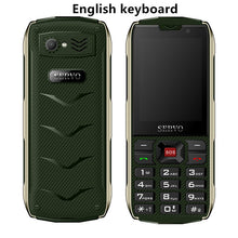 Load image into Gallery viewer, SERVO H8 Mobile Phone 2.8inch 4 SIM card 4 standby Bluetooth Flashlight GPRS 3000mAh Power Bank Phone Russian Language keyboard
