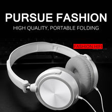 Load image into Gallery viewer, Wired headset Headphones Mic Stereo Earbud 3.5mm round interface Ear Headsets Bass HiFi Sound Portable Music Stereo Earphone
