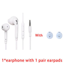 Load image into Gallery viewer, White Wired Headset In-ear Earphone with Mic for Samsung Galaxy S6 3.5mm Jack Headphone for Mobile Phone
