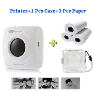 Portable Bluetooth Printer Mini Pocket Photo Printer Mobile Phone Pictures Thermal Printer For iOS Android Windows Handheld 58mm