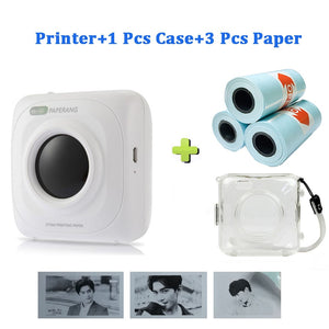 Portable Bluetooth Printer Mini Pocket Photo Printer Mobile Phone Pictures Thermal Printer For iOS Android Windows Handheld 58mm