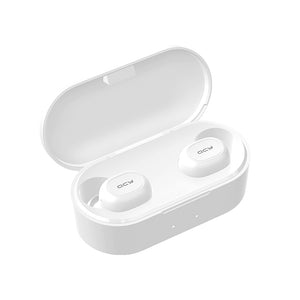 QCY QS2 Bluetooth Headphones V5.0 Eardphones 3D Stereo Sports Wireless Earphones with Dual Microphone