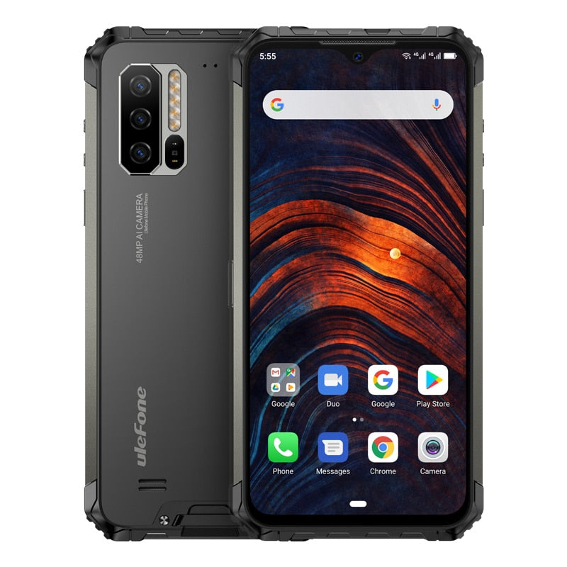 Ulefone Armor 7 IP68 Rugged Mobile Phone Helio P90 Octa Core 8GB+128GB Android 9.0 48MP 4G LTE  Camera Global Version Smartphone