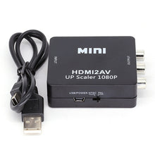 Load image into Gallery viewer, DZLST HDMI TO AV Scaler Adapter HD Video Converter Box HDMI to RCA AV/CVSB L/R Video 1080P HDMI2AV Support NTSC PAL Wholesale
