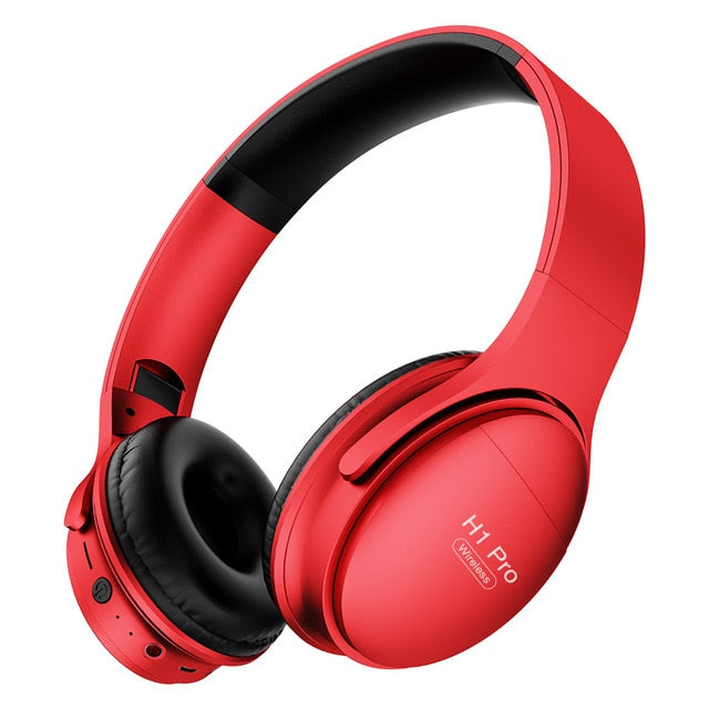 H1 Pro Wireless Gaming Headset Bluetooth V5.0 HD HIFI Stereo Noise Canceling Hands-free Headphone with TF Card Slot Mic Earphone