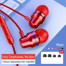 Load image into Gallery viewer, Wired Earphones Earbuds Headphones 3.5mm In Ear Earphone Earpiece With Mic Stereo Headset For Samsung S6 Xiaomi Phone Computer
