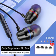 Load image into Gallery viewer, Wired Earphones Earbuds Headphones 3.5mm In Ear Earphone Earpiece With Mic Stereo Headset For Samsung S6 Xiaomi Phone Computer
