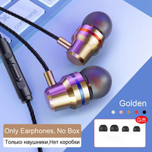 Load image into Gallery viewer, Wired Earphones Earbuds Headphones 3.5mm In Ear Earphone Earpiece With Mic Stereo Headset For Samsung S6 Xiaomi Phone Computer
