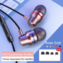 Load image into Gallery viewer, Wired Earphones Earbuds Headphones 3.5mm In Ear Earphone Earpiece With Mic Stereo Headset For Samsung S6 Xiaomi Phone Computer
