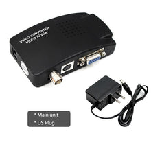 Load image into Gallery viewer, BNC to VGA Converter Composite SVIDEO to VGA Video Converter VGA Out Adapter Digital Switch Box Box For PC MACTV Camera DVD DVR
