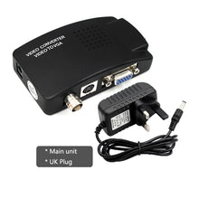 Load image into Gallery viewer, BNC to VGA Converter Composite SVIDEO to VGA Video Converter VGA Out Adapter Digital Switch Box Box For PC MACTV Camera DVD DVR
