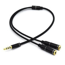 Load image into Gallery viewer, Metal Audio Cable AUX Headphones One Minute Two 3.5mm High-end Audio Cable 3.5mm Input Audio Interface Adapter Line
