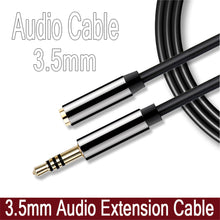 Load image into Gallery viewer, 3.5mm Male to Female M/F Stereo 1/2/3M Headphone Extension Cable Aux Cord 4 Pole Fashion Cable Audio Jack 3.5 Computers MP3
