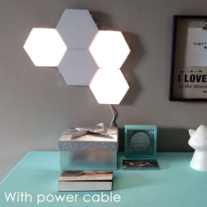 Quantum Lamp LED Modular Touch Sensitive Lighting DIY Hexagonal Novelty Creative Magnetic Night Lights Decoration Wall Lampara